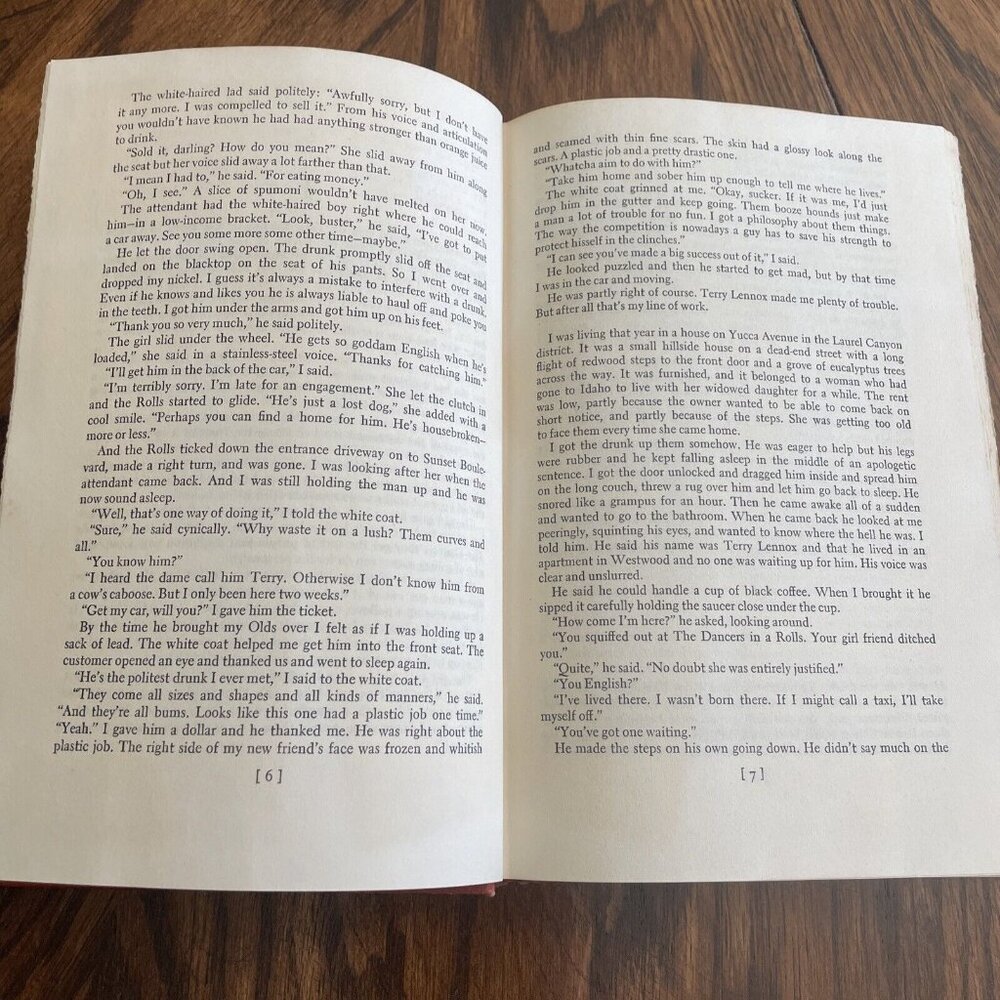 Raymond Chandler THE LONG GOODBYE Houghton Mifflin 1954 Hardcover Book DAMAGED - Picture 8 of 9